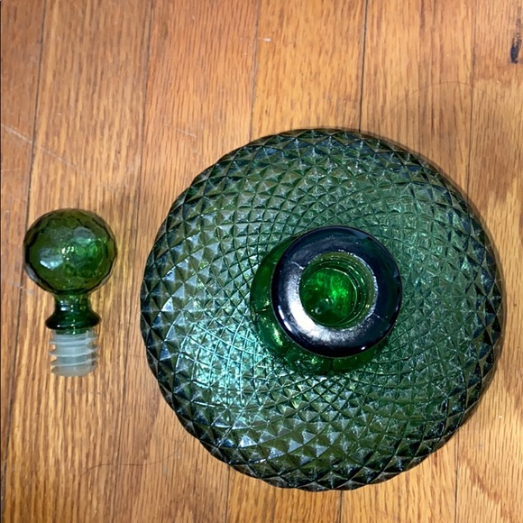 Vintage Emerald Green Genie Decanter - Picture 6 of 8